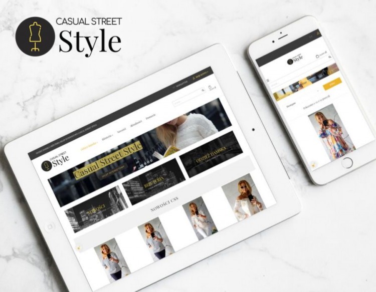 realizacja sklepu internetowego z odzieą street style